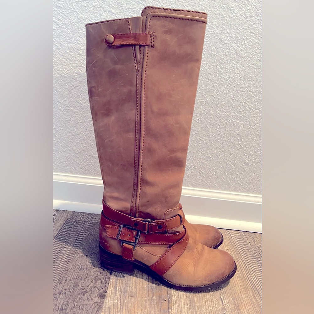 Gianni Bini Tall Leather Riding Boots size 8